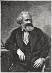 Porträt von Karl Marx (1818-83) 1857